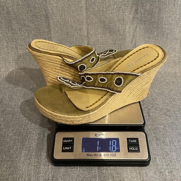 Matisse Women's Beaded Espadrille Wedge Heel Sandal Size 8 - Picture 6 of 6